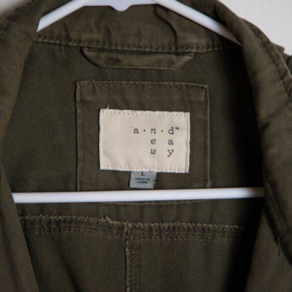 A New Day Utility Jacket - Army Green - Size L - Picture 2 of 3